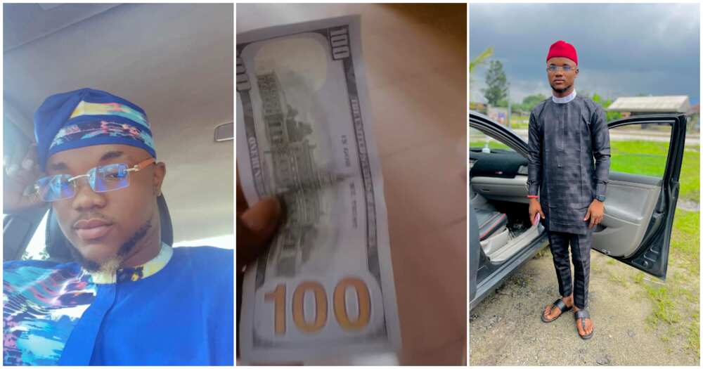 Ahamba Bestman, dollar bill, landlord, Nigerian man
