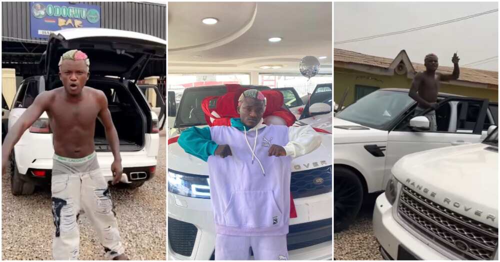 Photos of Portable and his new car