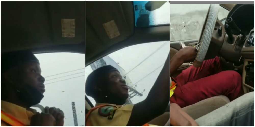 Huge reactions as LASTMA officer is caught taking bribe from motorist, revealing secrets of their operation