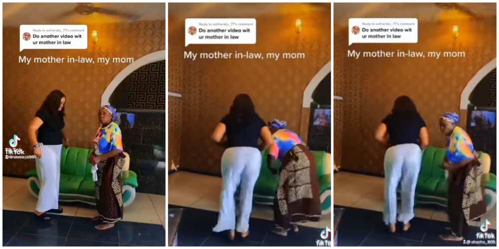 Hot mama: Mother-in-law shows off hot waist moves as she dances hard with son's wife in video