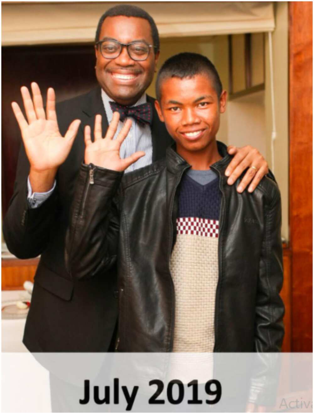 Akinwumi Adesina: Beautiful transformation photos of boy from Madagascar adopted by ADB president