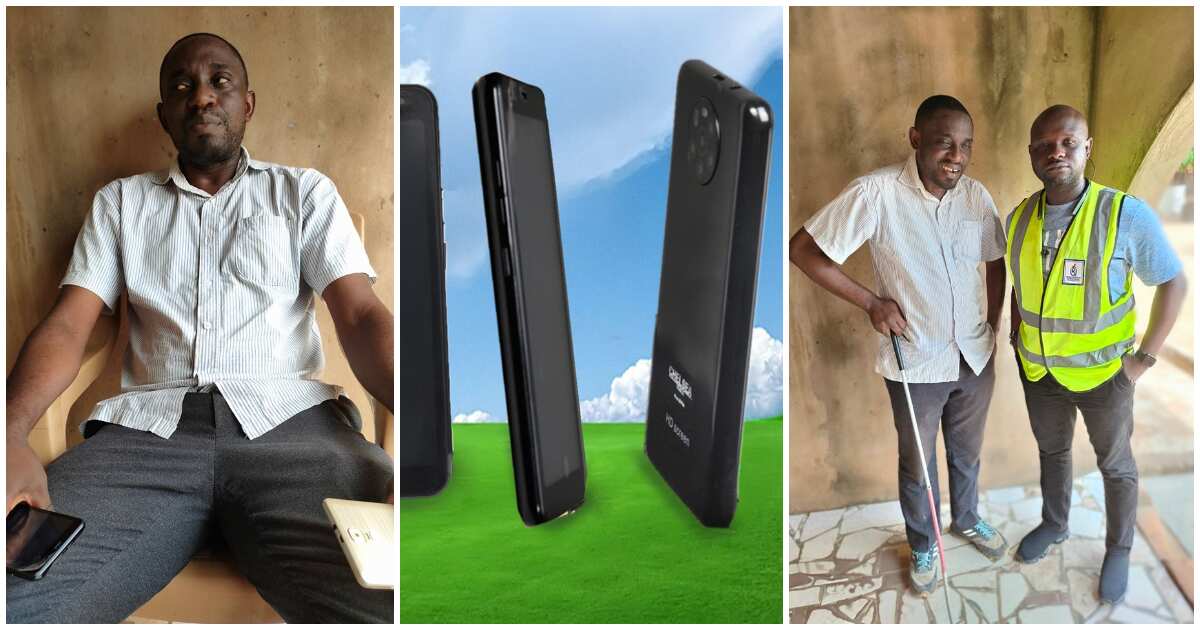 44-year-old blind Nigerian man with no university education develops two unique phones, seeks partnership