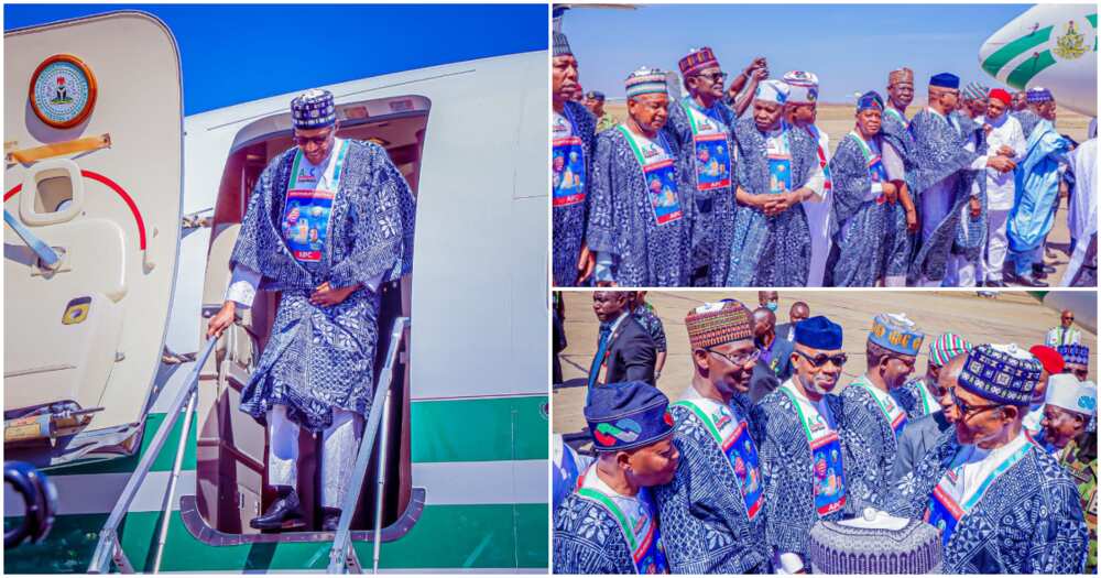 Bola Tinubu, Kashim Shettima, 2023 general election, Plateau state, President Muhammadu Buhari, Sen. Ahmed Tinubu, APC rally, Sen. Abdullahi Adamu