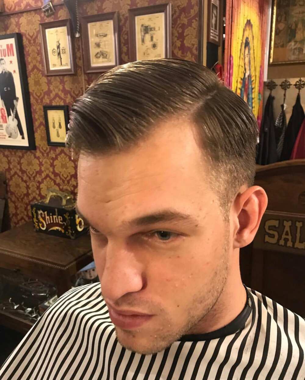 tapered ivy league haircut