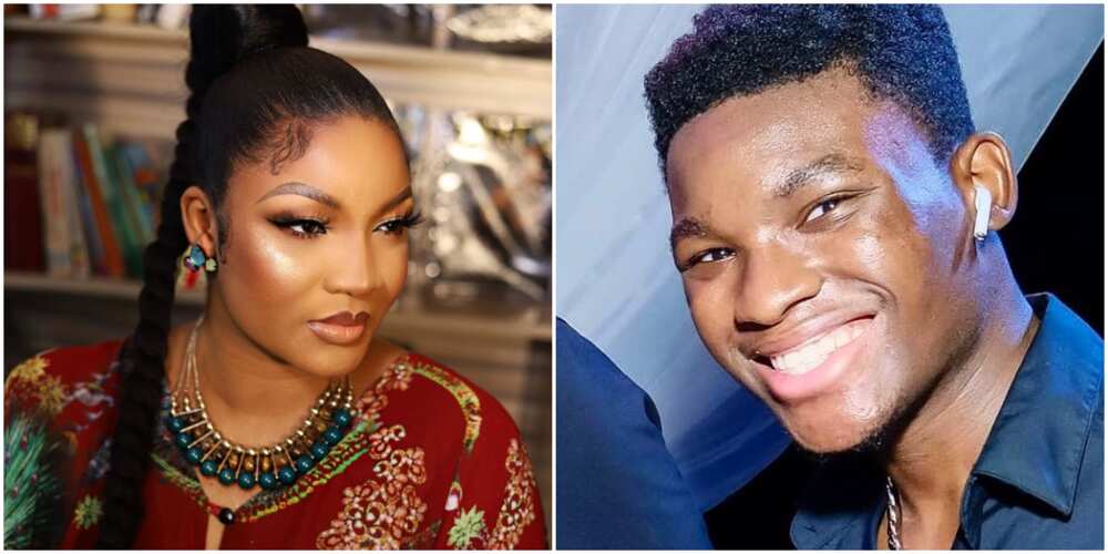 Actress Omotola Jalade and her son