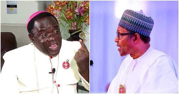 Zargin tsokana: Dino Melaye ya fada ma Buhari cewa kada ya kama Bishop Kukah