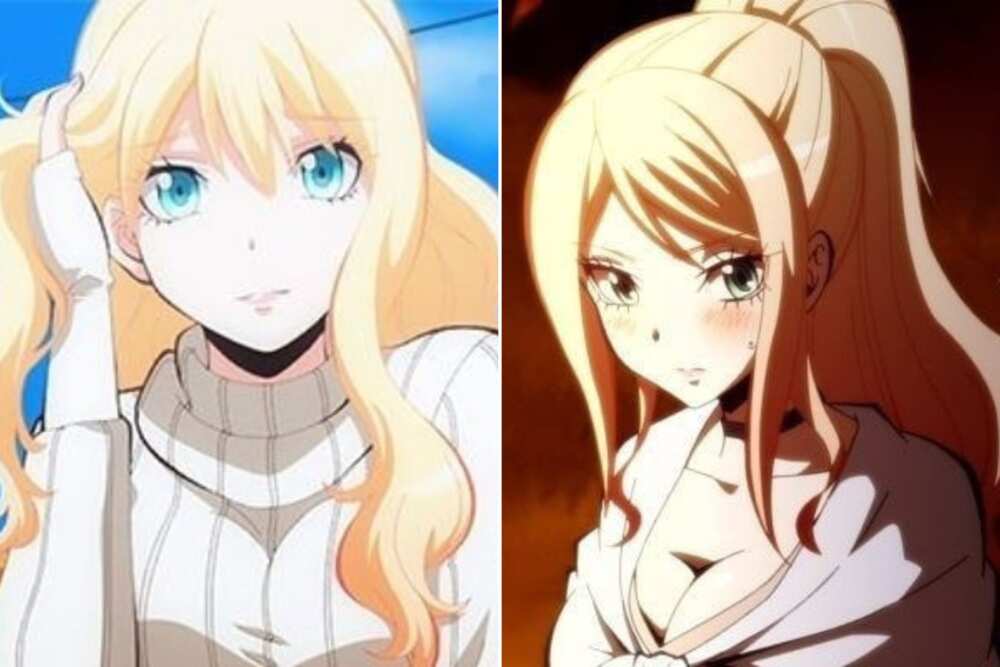 blonde anime characters