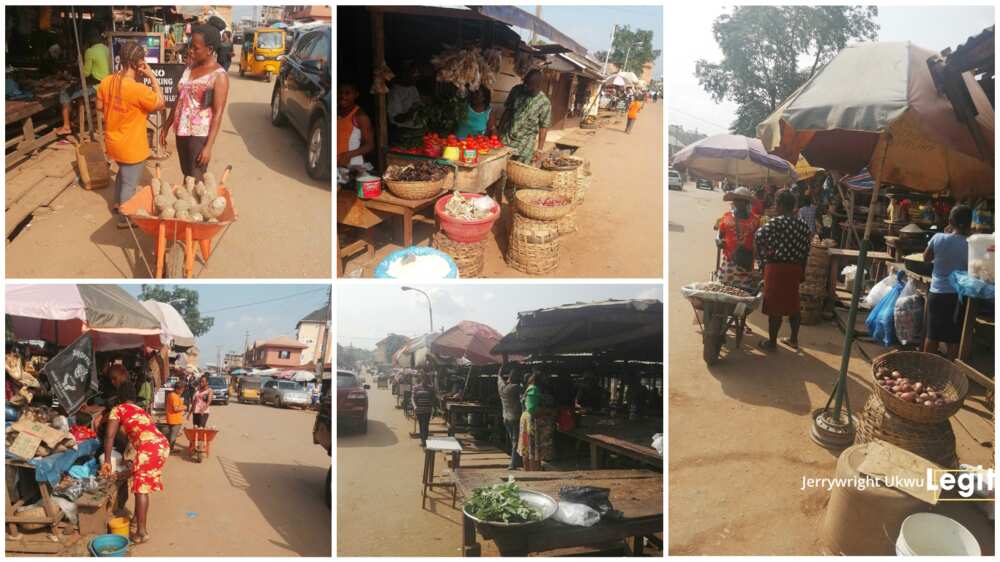 Sit-at-home: Resident step out to shop for items at the market, ahead of election