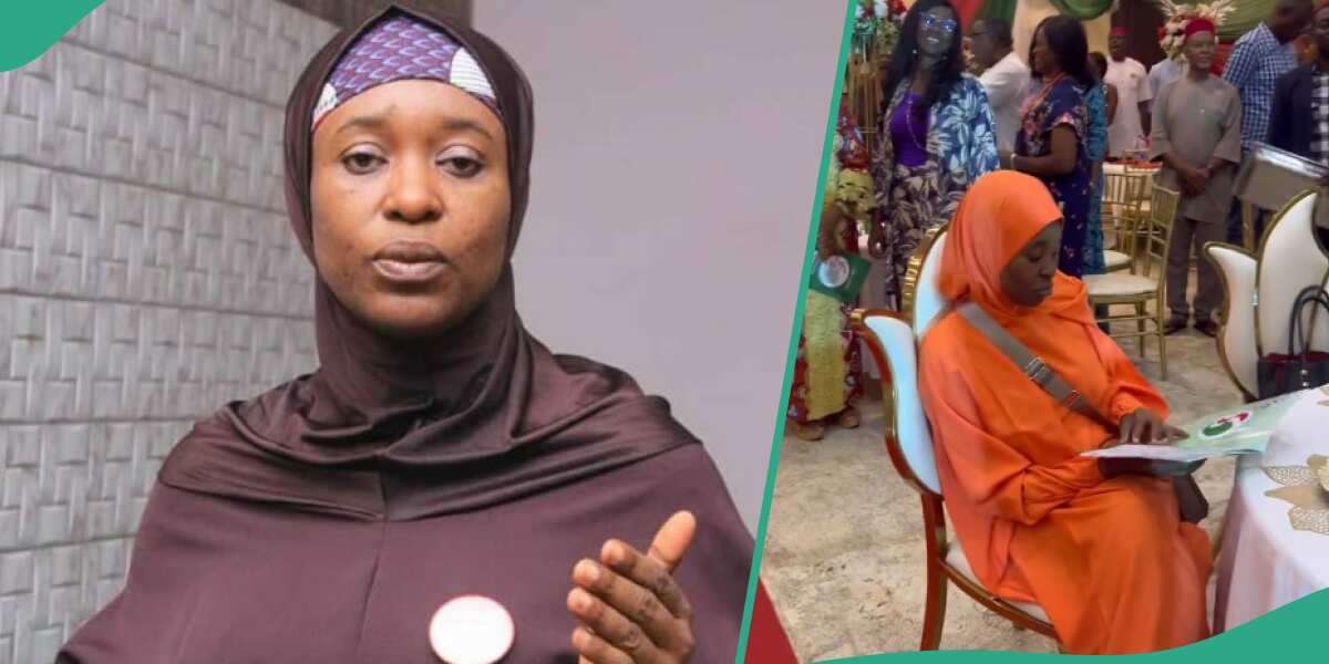 Watch video as popular activist, Aisha Yesufu refuses to recite old nation anthem, Nigerians react