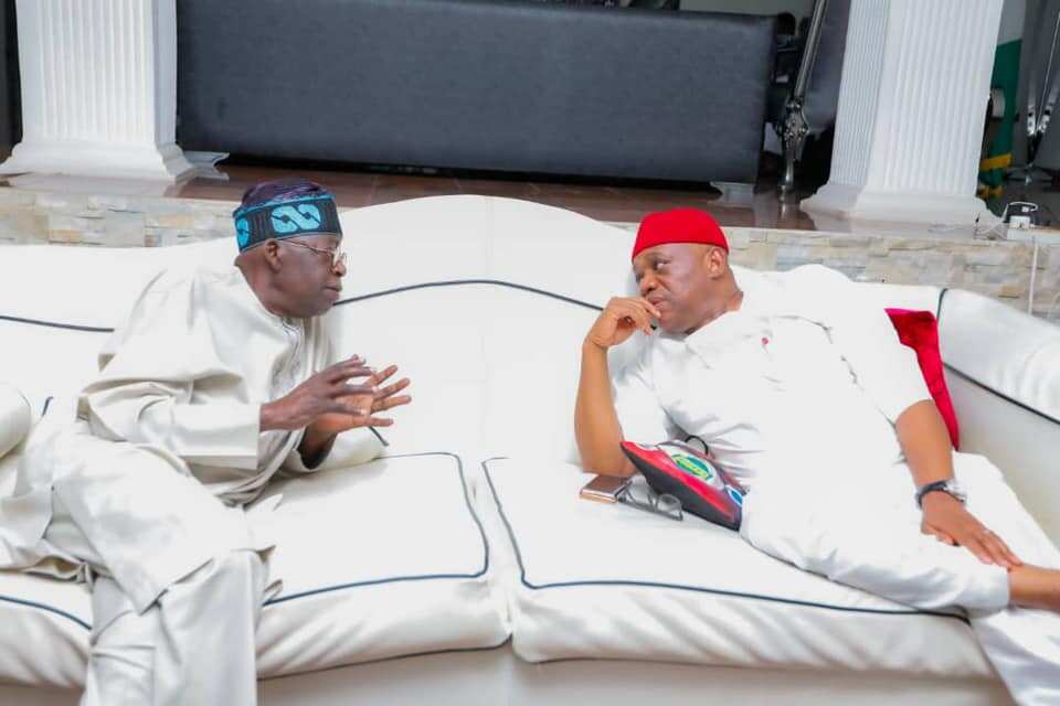 Bola Tinubu tare da Orji Kalu