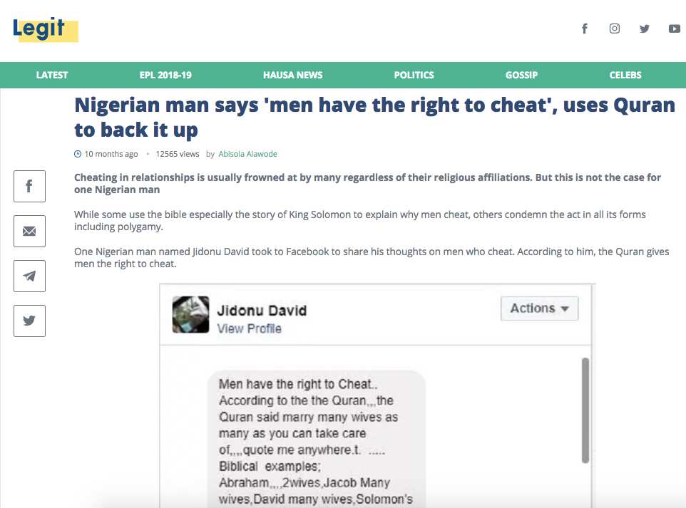 How Legit.ng unleashes real Nigerians’ opinions; the best examples of reader-created content