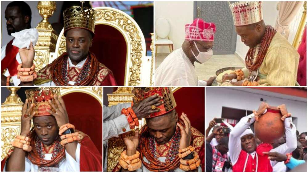 5 powerful photos of the coronation of 37-year-old Olu of Warri who broke over 50 years old curse in Delta