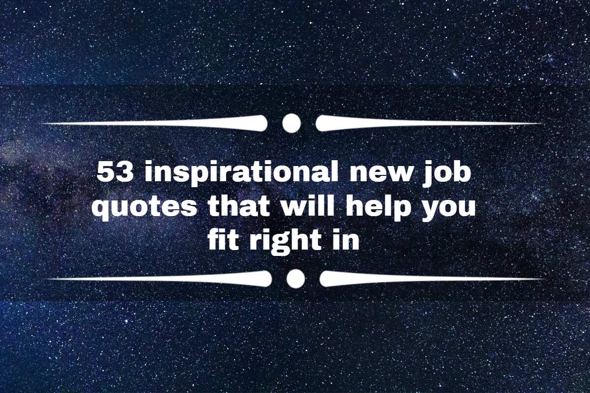 new job quotes