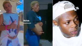 "I'm on my way to Ikorodu": Lady who claimed to be pregnant for Mohbad shows off belly, video trends