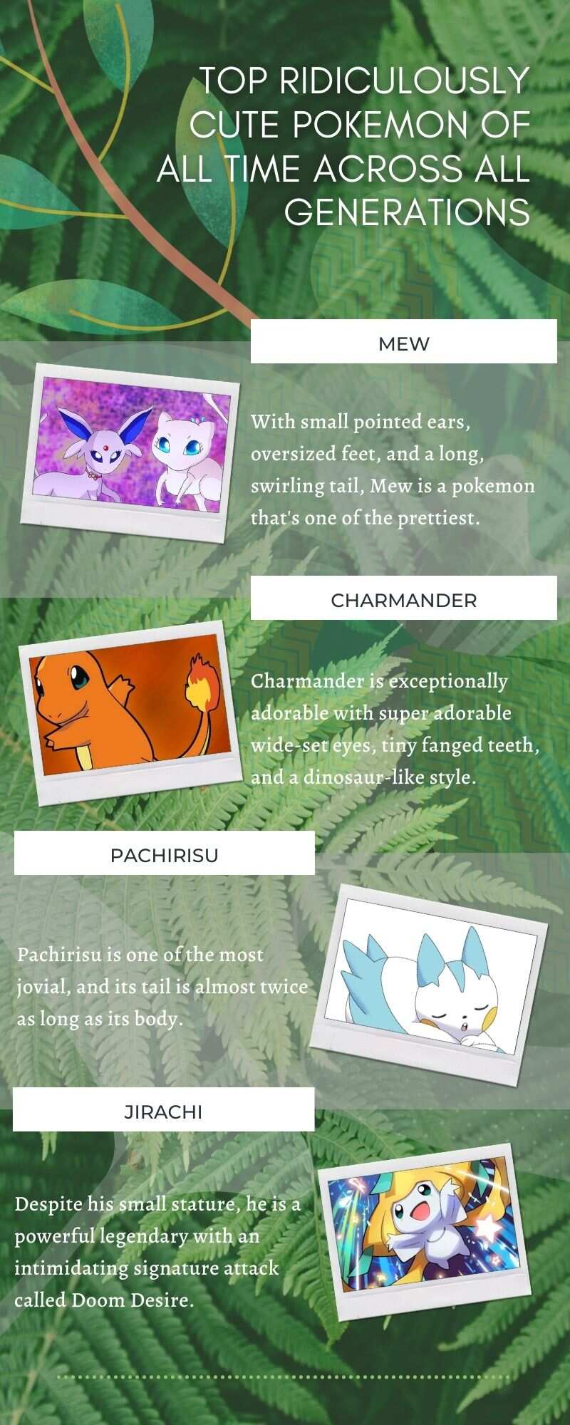 Top 20 cutest Pokemon of all time