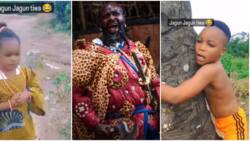 Jagun Jagun: Femi Adebayo, Lateef Adedimeji impressed as 3 kids recreate scene from movie