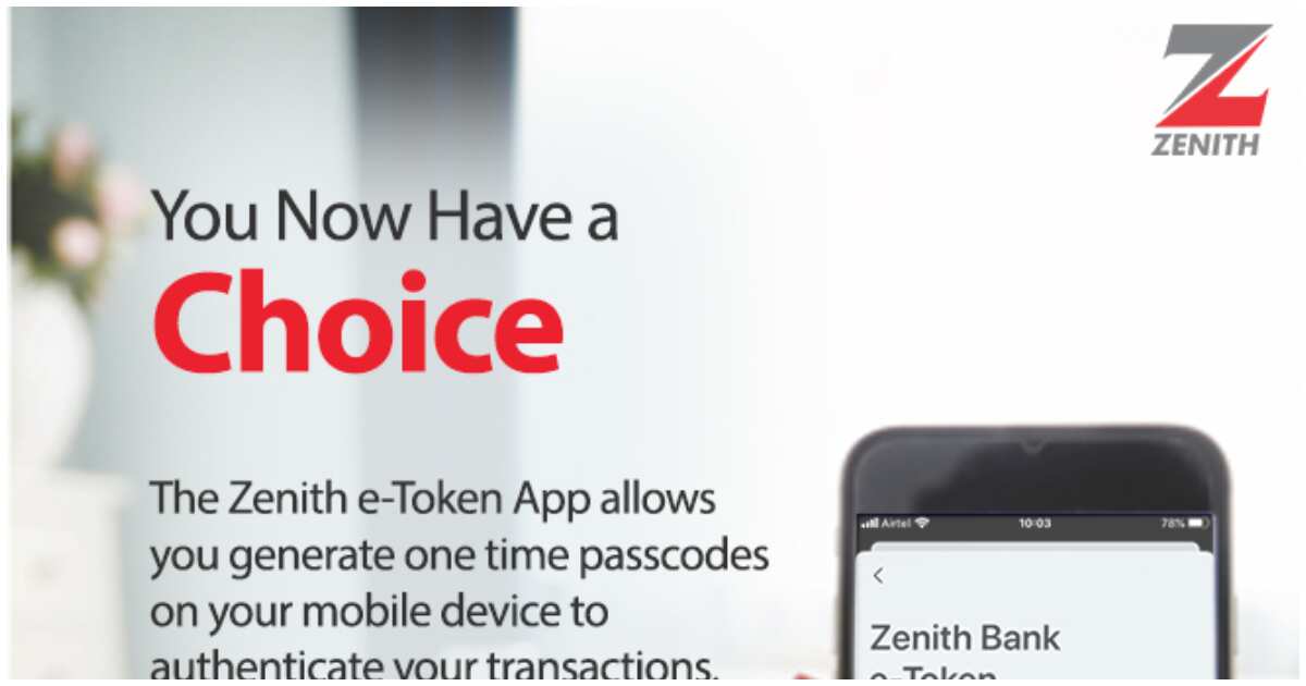 Zenith bank best sale etoken app