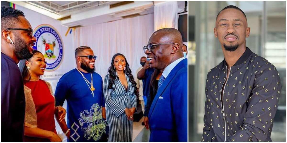 So politicians watch reality shows? Reactions as Sanwo-Olu asks for Saga as he meets with BBNaija finalists