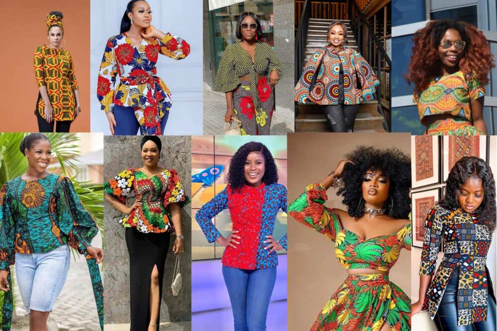 Trendy Ankara tops for ladies 