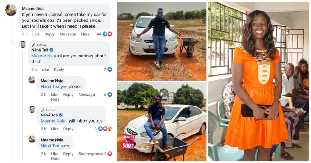 Maame Nsia, Nana Tea, female lecturer gifts student her car