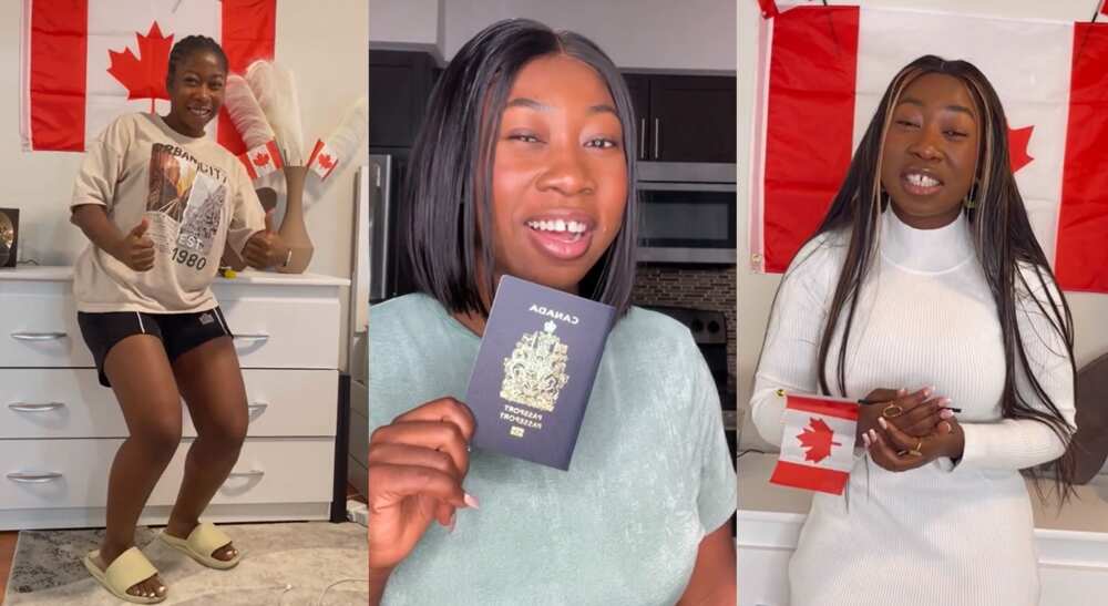 Photos of a Nigerian lady who became a Canadian citizen.