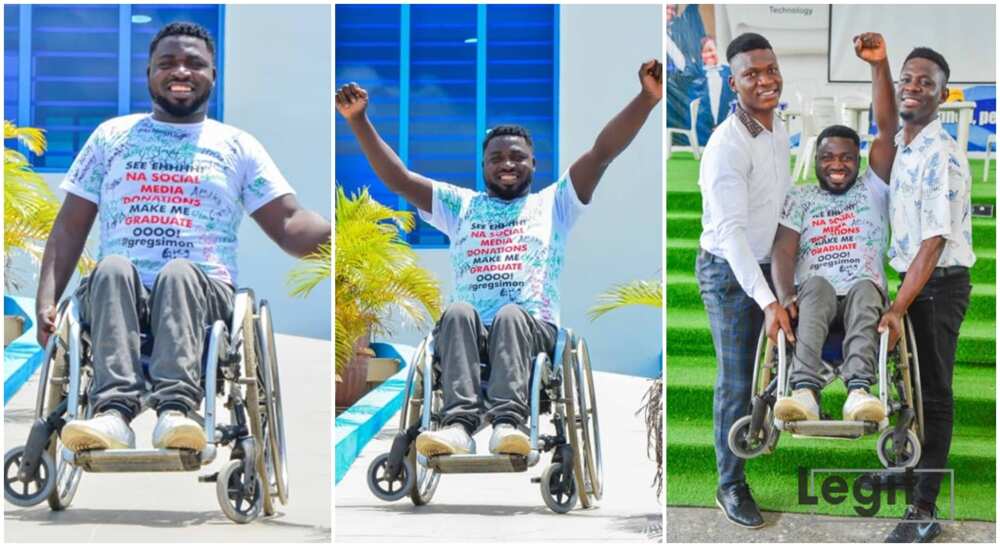 Greg Simon, a determined young man from Zonkwa, Kaduna state graduates from Lead City University.