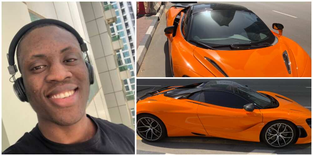 Young Man Shows Off His New McLaren Car Worth N118m, Nigerians Question the Source of His Wealth