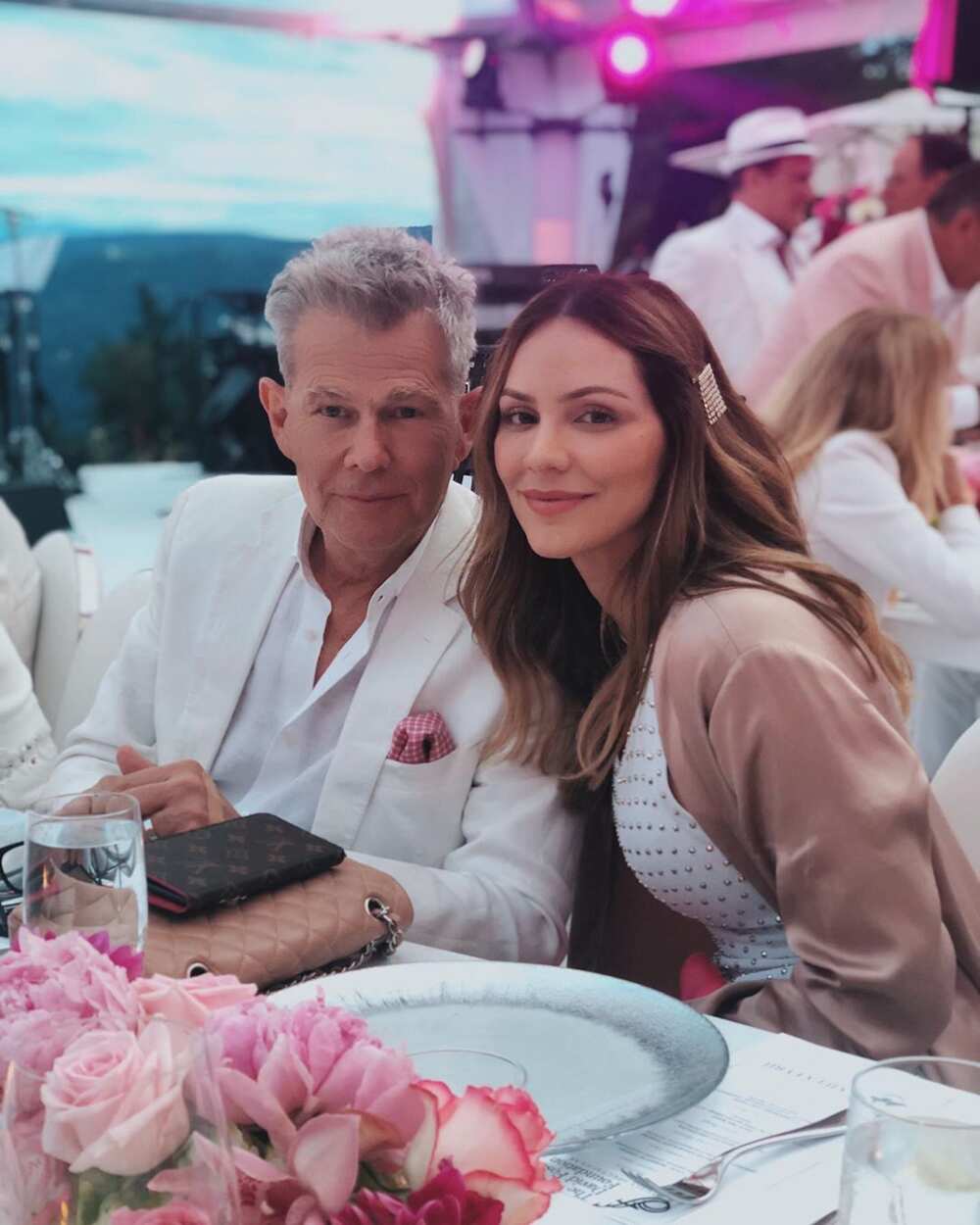 Katharine McPhee and David Foster