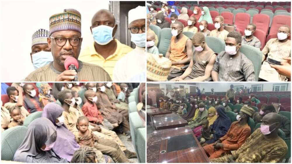 53 abducted passengers released, arrive Minna, meets governor