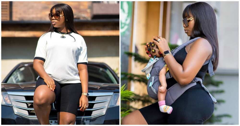 Fans in awe as BBNaija's Bambam steps out with her daughter Zendaya
