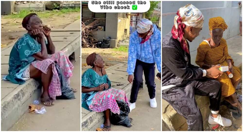 Photos of a Nigerian man dancing for an old woman. Photos of a Nigerian man dancing for an old woman.