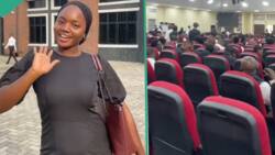 "First day in class": Lady in Port Harcourt Law School shares video of beautiful classroom setting