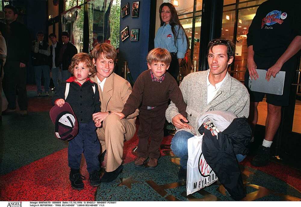 Luana Belmondo et sa famille