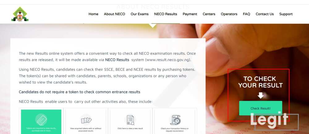 NECO result checker