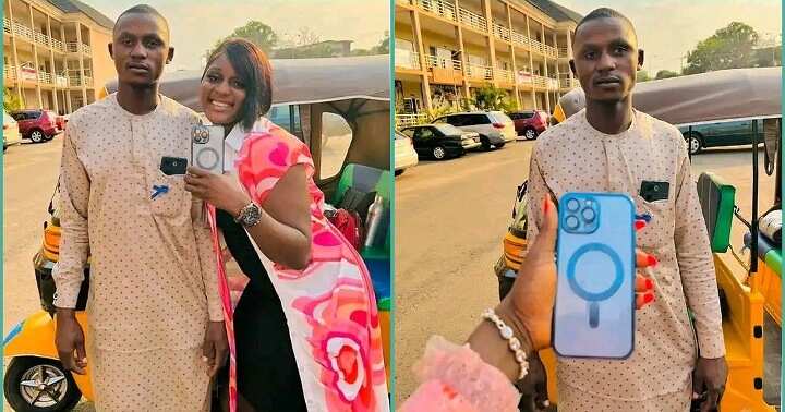 A kind keke rider found and returned an iPhone 13 Pro Max to its owner in Katsina