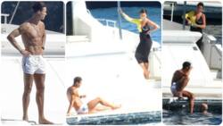 Cristiano Ronaldo spotted with 1 beautiful lady inside £30,000-a-week yacht (photos)