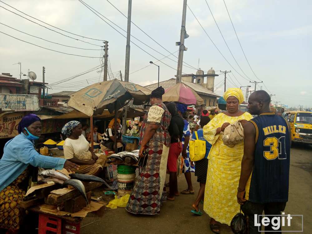 Despite the affordability of some items in the market, the sellers lament poor patronage. Photo credit: Esther Odili