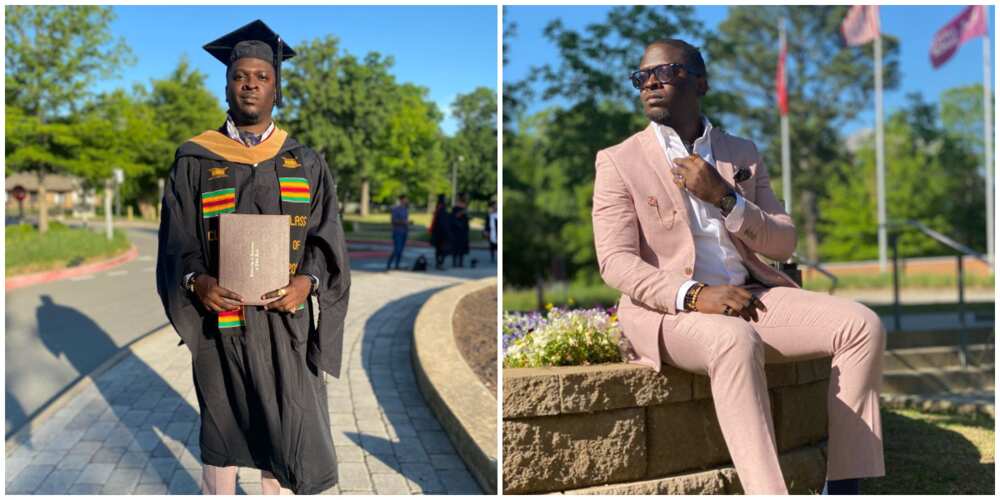 Nigerian Man who was Denied Visa Twice 15 Years Ago Graduates from US Varsity in Style, Lists His Successes