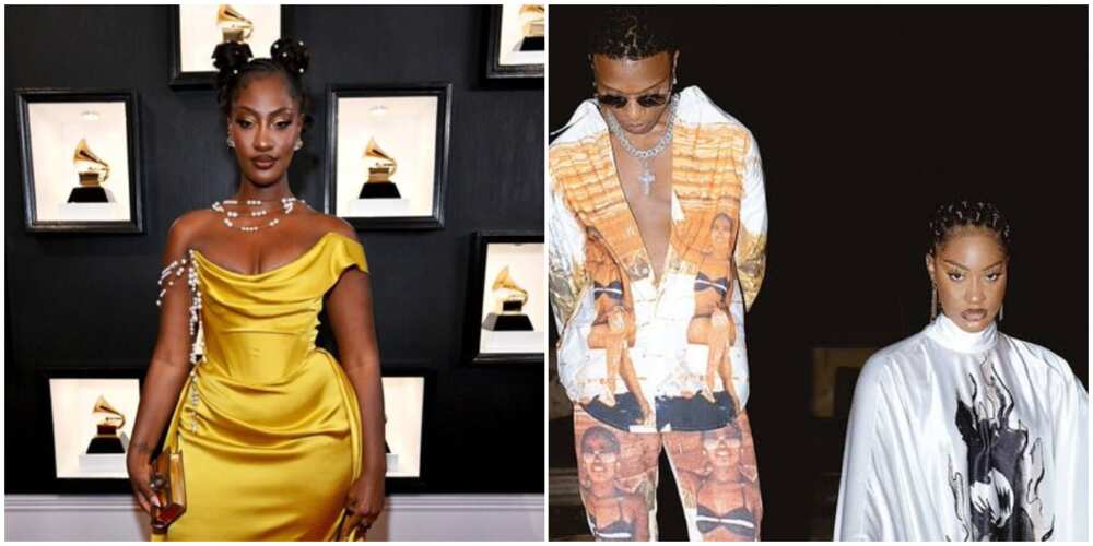 Tems attends Grammys' awards ceremony, Wizkid and Tems in Essence video