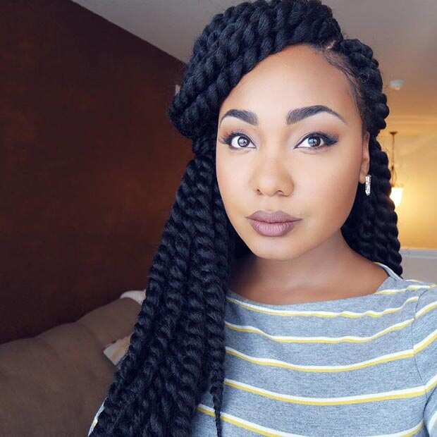 Big twist braids hairstyles for real fashionistas 