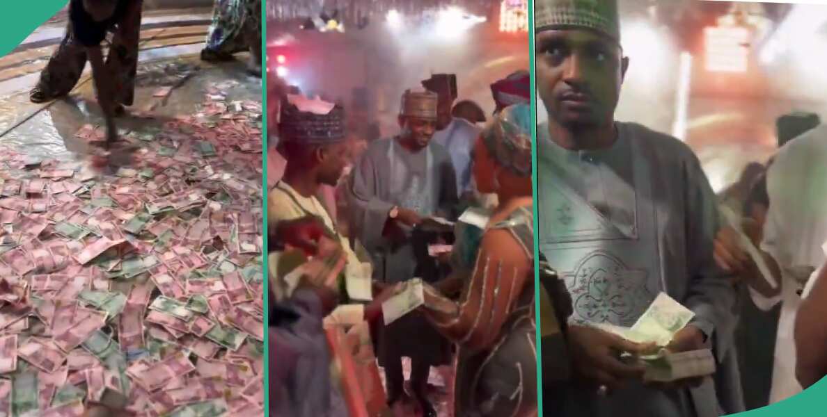 Man challenges EFCC, shares video of some men spraying naira at event