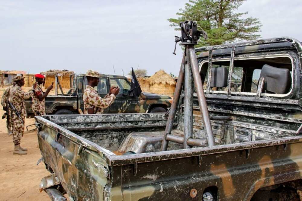 Soldiers in Borno