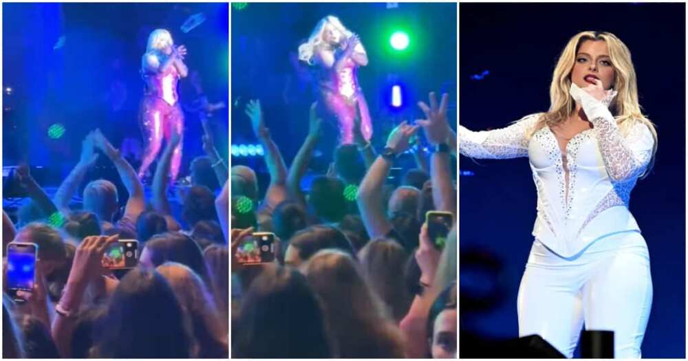 Bebe Rexha hit by phone on face in New York Bebe Rexha hit by phone on face in New York