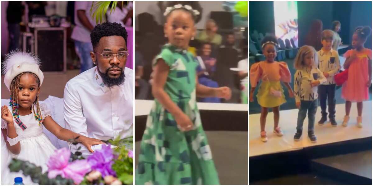 Patoranking's Daughter Shows Off Modelling Skills As She Walks