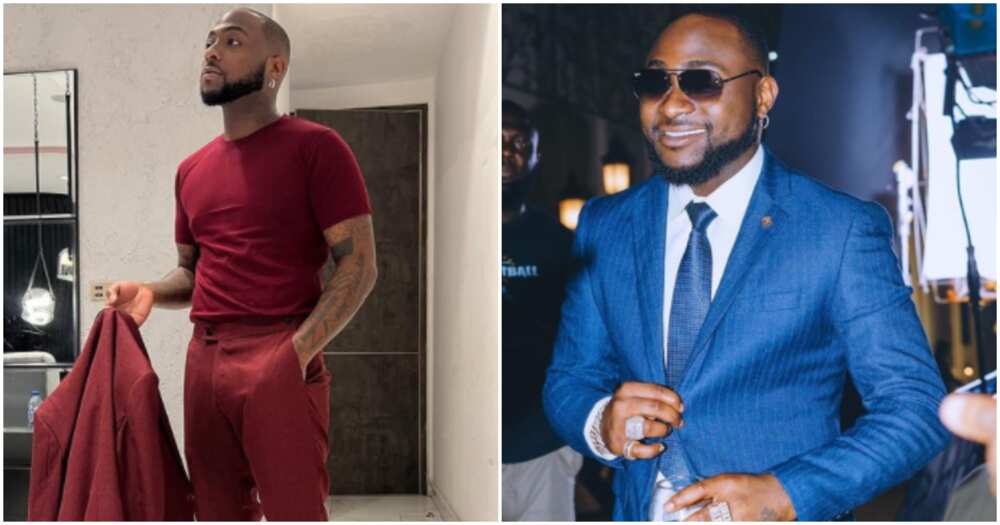 Davido wears suit in different photos