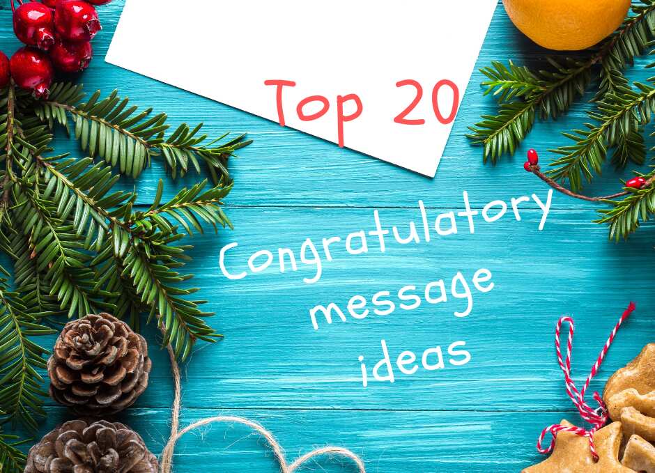 Top 20 congratulatory message ideas