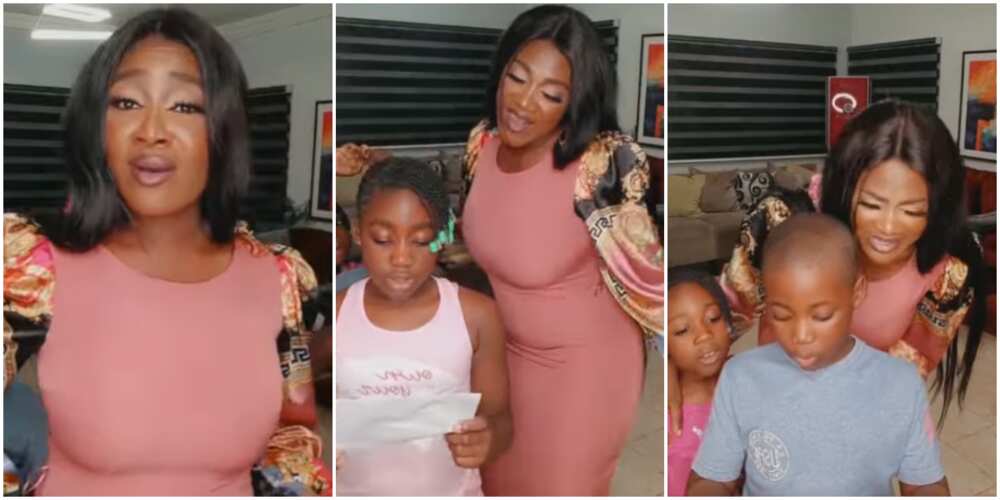 Mercy Johnson and kids