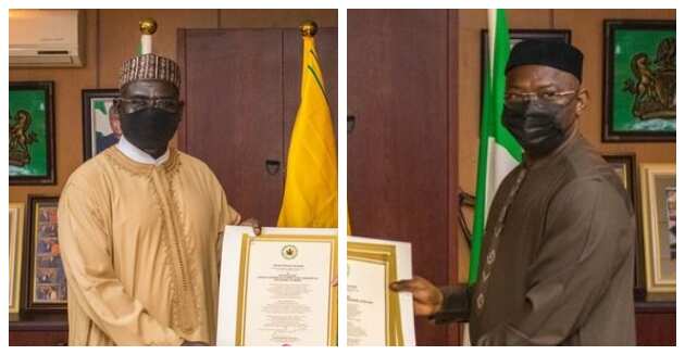 Buratai and Olonisakin receiving their letters of credence