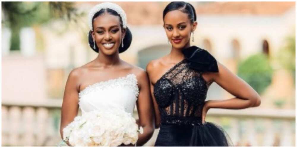 Photos of a bride and her Maid of Honour.