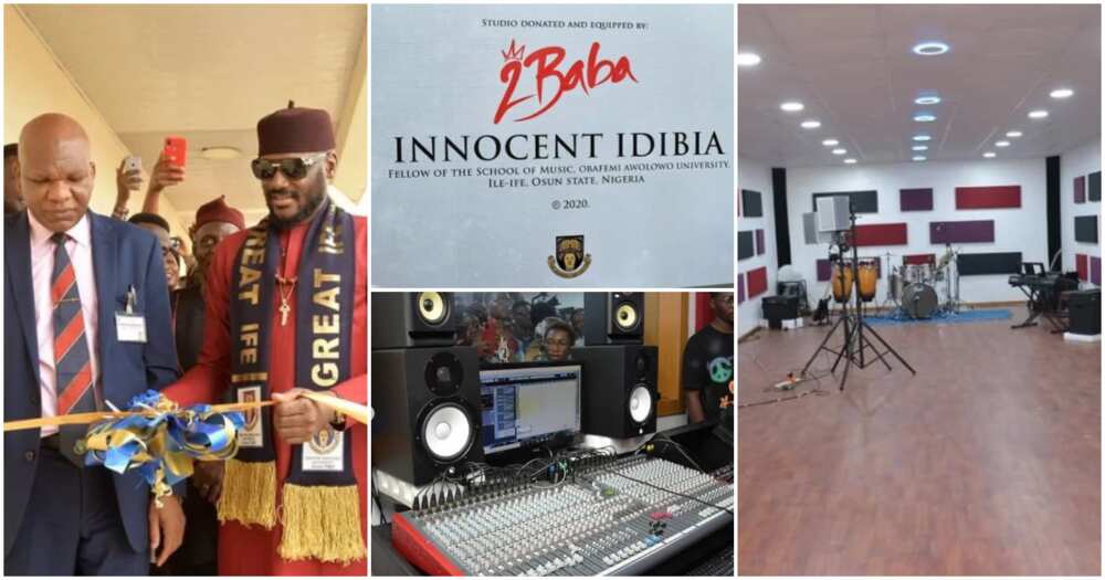 2baba donates studio to OAU